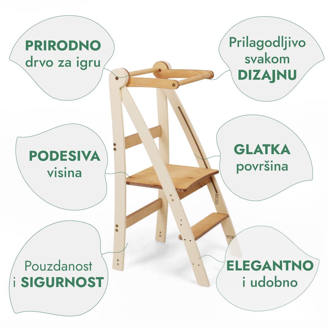 Podesiva Montessori kula – dječja stepenica