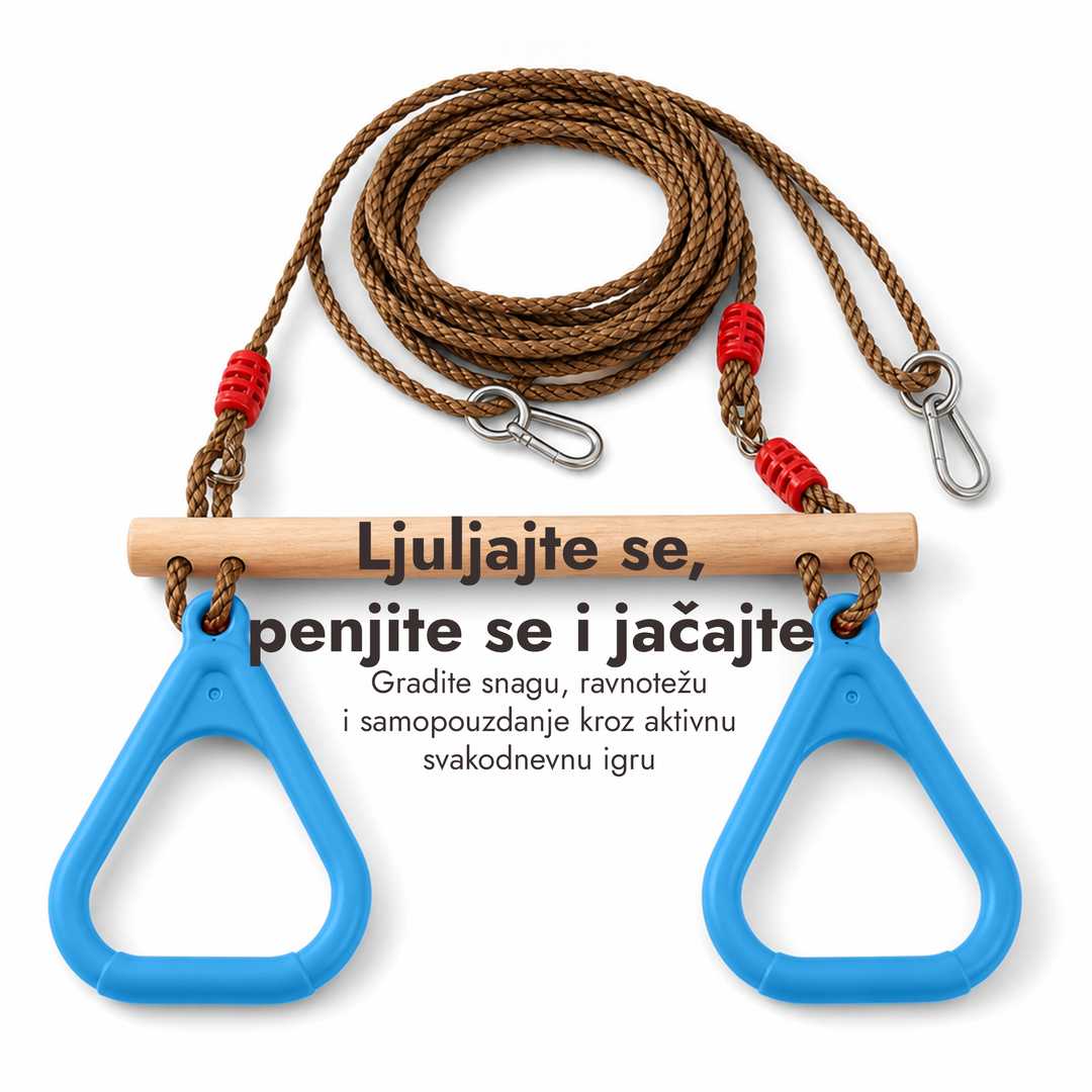 2u1 Set za ljuljanje: Trapez + Gimnastički koluti