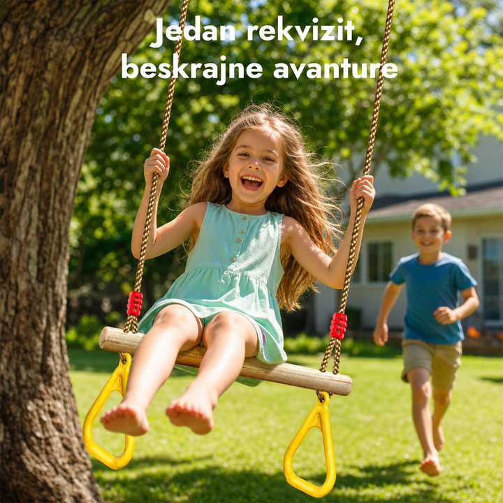 2u1 Set za ljuljanje: Trapez + Gimnastički koluti