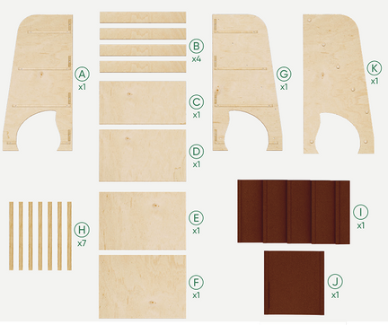 Dječja polica za knjige i igračke – velika