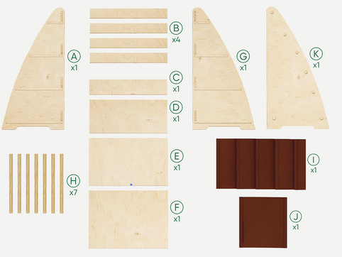 Dječja polica za knjige i igračke – srednja