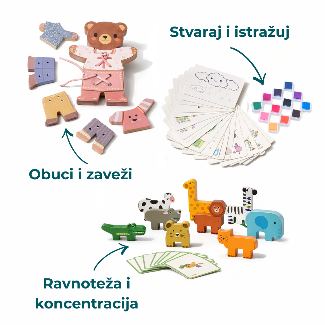 Godišnja pretplata na setove za igru (3–4 godine) — 4 seta godišnje — GoodevasBox
